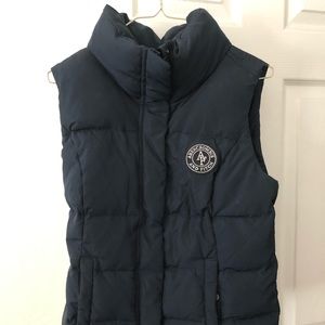 Abercrombie & Fitch Blue Puffy Vest